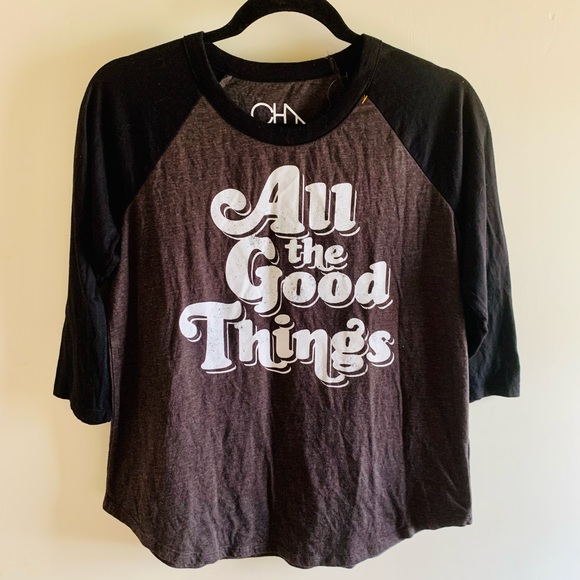 Chaser Women’s 3/4 Sleeve Baseball Graphic Tee-BNWOT! - Picture 2 of 4